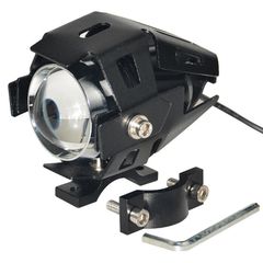 White motorcycle headlights auxiliary lamp U5 led motorbike spotlight accessories 12V moto DRL spot head lights For Yamaha Bmw Honda Ktm Kawasaki