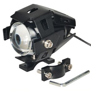 White motorcycle headlights auxiliary lamp U5 led motorbike spotlight accessories 12V moto DRL spot head lights For Yamaha Bmw Honda Ktm Kawasaki