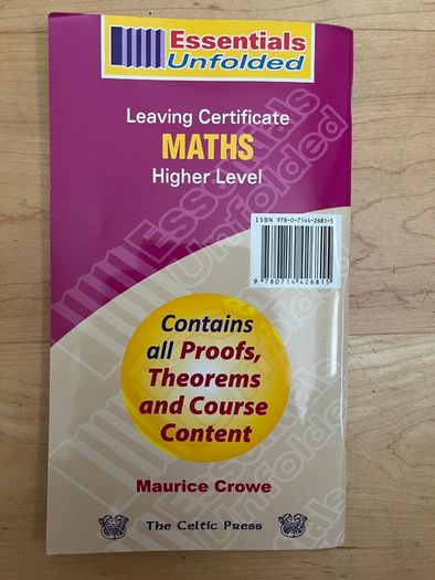 Essentials Unfolded - Leaving Cert - Maths - Higher Level