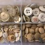Box of white/off- white/grey assorted buttons: Image 3