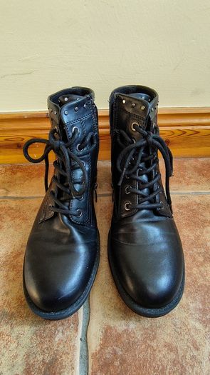 laced ankle boots, black, UK5 / EU38
