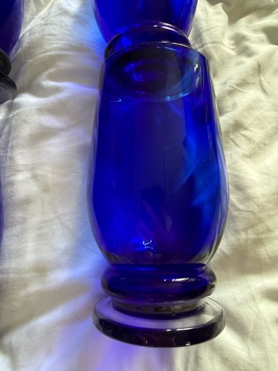Set of 6 Stunning Blue Glasses