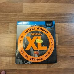 Daddarrio 5 String Nickle 50 to 135 Bass EXL160-5