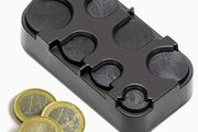Compact Plastic Storage Euro Coins Box. Perfect gift.