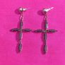 Vintage Cross Earrings Image 2