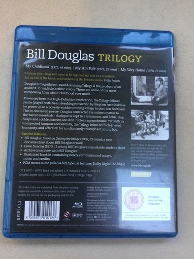 BFI bill Douglas trilogy blu ray rare