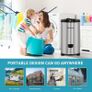 Spin Dryer 4kg by Umelome, Energy&Power Saving Spinner 2800 RPM Clothes Dryer, Energy Efficiency Class: A+++, Gravity Drain dryer, Silvery Image 3