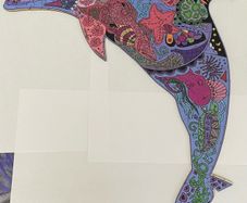 wooden puzzle Dolphin