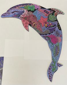 wooden puzzle Dolphin