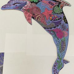 wooden puzzle Dolphin