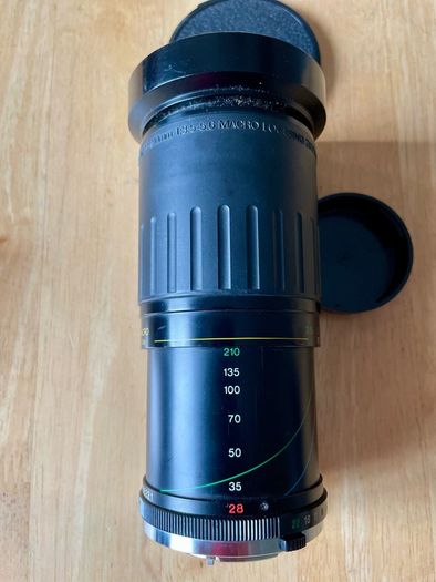 Olympus OM fit Vivitar 28-210mm lens