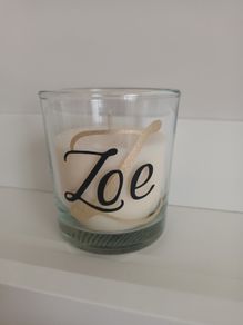 Personalised Glass Candles