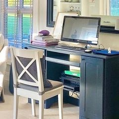 Computer office desk and mirror