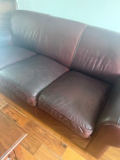 2 leather sofas