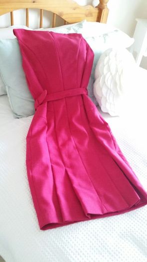 Next Pink Midi Dress - Size 6R