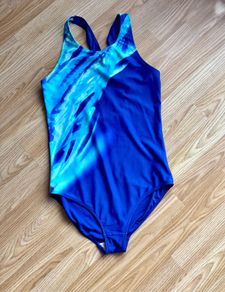 F&F Girls Blue Swimsuit Age 14-15 Years - Very Good Condition