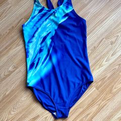F&F Girls Blue Swimsuit Age 14-15 Years - Very Good Condition
