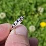Brand New 9ct White Gold Sapphire & Diamond Eternity Ring Image 4
