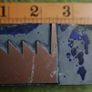 Vintage  Printing Plate on Wood Block Photo Negative Image 9