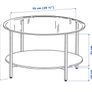 glass coffee table Image 3