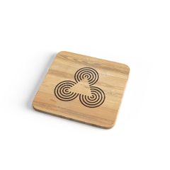National Parks & Monuments 1960's Wooden Engraved Coaster.