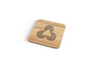 National Parks & Monuments 1960's Wooden Engraved Coaster.