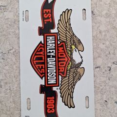 Harvey Davidson reg plate