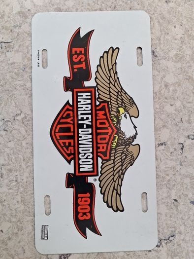 Harvey Davidson reg plate