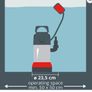 Einhell GC-DP 7835 dirt water pump (780W, 35 mm foreign particles 15,700 L/h delivery cap., float switch, carry handle Image 4