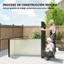 Outdoor Garden Shed 1.37 m sq 163x90x179 cm with Latch Doo Image 3