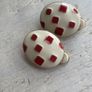 Vintage French Enamel Clip on Earrings Image 3