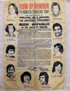 The Hunger Strikers 1981 Irish Republican flag.