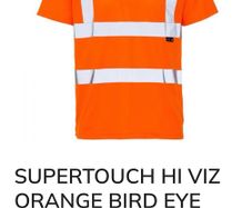 Hi Vis supertouch polo shirt orange