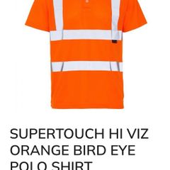 Hi Vis supertouch polo shirt orange