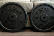 2x25kg standard 1" diameter weight plates