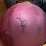 Victorian Manskenslampa Moonlight Etched Cranberry Hanging Ceiling Light Shade Image 7