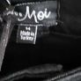 Pour Moi Jet Black Skinny Jeans with Diamante details Sz 14UK - Rrp 50 (BNWT) Image 6