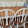 Wood dining table with 6 chairs Image 4