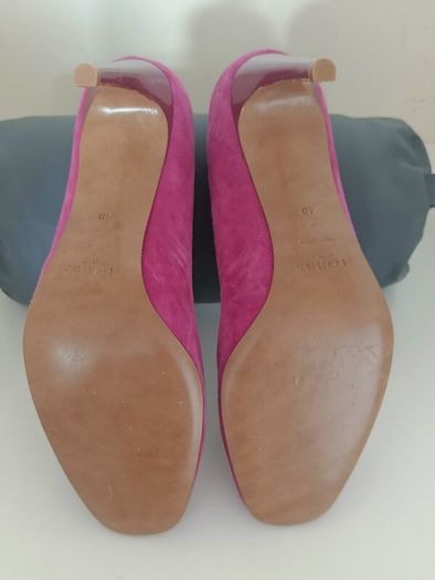 Hobbs London Fuchsia Suede Court Shoes - Size 40