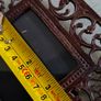 Cast iron photo frame with a rust finish, rustic style decoration. Dimensions: 15x15 cm. Photo dimensions: 7x7 cm. Image 8