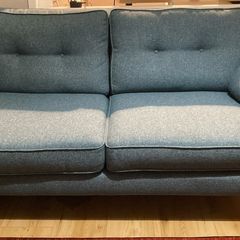 Teal sofa