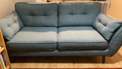 Teal sofa