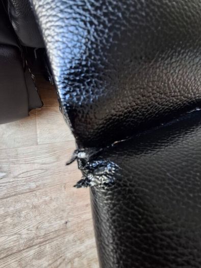Black Leather Reclining Armchair