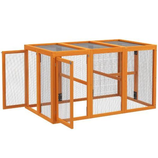 Wooden Chicken Coop & Run