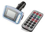 New Car FM MP3 Transmitter With Micro USB TF Slot Card Remote Control Cable #380