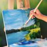 12 Packs Blank Art Canvases Pre Stretched Canvas Board, 100% Cotton Artist Painting Canvas for Acrylic Painting, Oil Paint Image 6