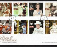 2015 Isle of Man Pomp & Circumstance The Reign of HM Queen Elizabeth II Commemorative Stamps First Day Cover (FDC)