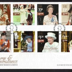 2015 Isle of Man Pomp & Circumstance The Reign of HM Queen Elizabeth II Commemorative Stamps First Day Cover (FDC)