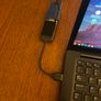 Dell Ultrasharp 1707FPt TFT Monitor 17" Black 4:3 LCD Flat Panel with a Dell vga to hdmi converter Image 6