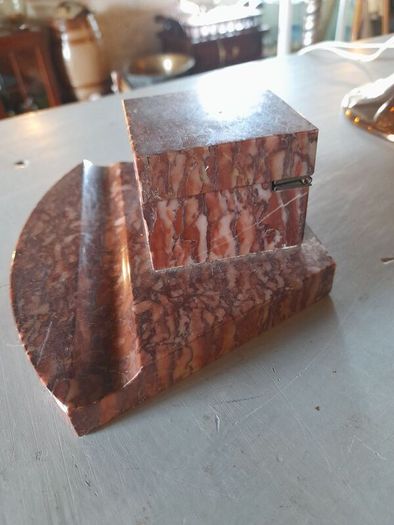 Art Deco Marble Ink Well